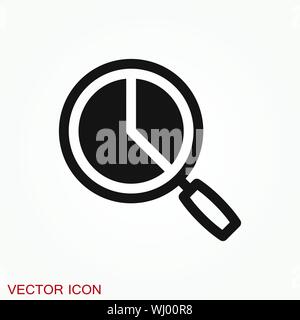 Analytics icon. Vector illustration style is flat iconic symbol Stock Vector