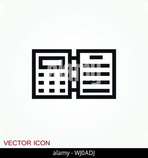 Accounting vector icon. Business and financial symbol Stock Vector