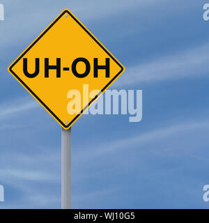 Uh-Oh Stock Photo