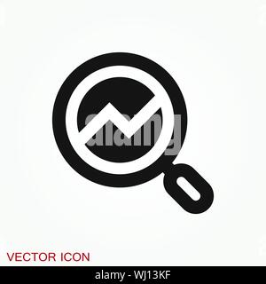 Analytics icon. Vector illustration style is flat iconic symbol Stock Vector