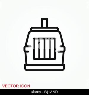 Bird cage icon for your design, logo. Vector illustration Stock Vector
