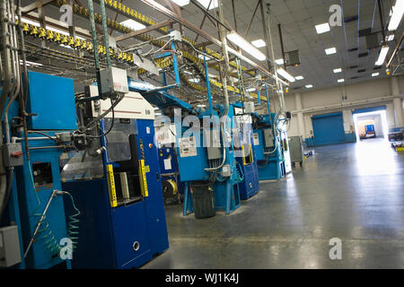 Interior view of a newspaper factory Stock Photo