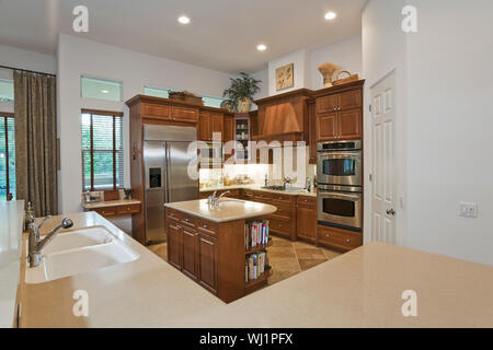 Interior shot of a spacious kitchen at home Stock Photo