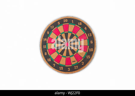 Dartboard isolated on white background Stock Photo