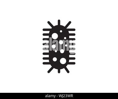 Bacteria vector icon illustration. Creative sign from biotechnology icons collection. Filled flat Bacteria icon for computer and mobile. Symbol, logo Stock Vector