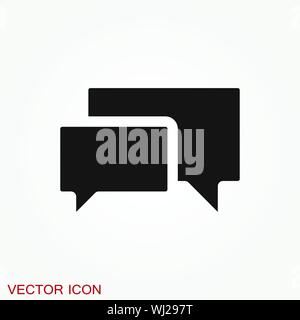 Speech bubble icons on background. Vector illustration. Stock Vector