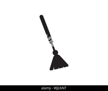 Broom icon. Simple illustration of broom vector icon for web Stock Vector