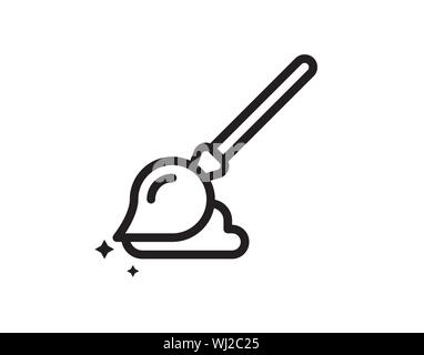 Mop icon. Floor cleaning object. - Vector Stock Vector