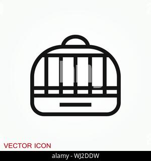 Bird cage icon for your design, logo. Vector illustration Stock Vector