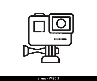 action camera icon vector illustration. Stock Vector