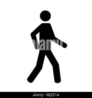 man goes pictogram icon vector illustration EPS10 Stock Vector