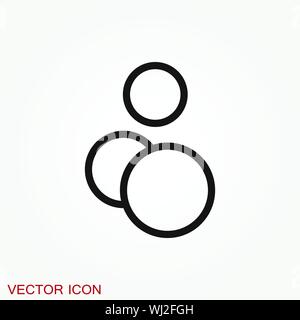Bubble icon isolated on background. Soap or water icon Stock Vector