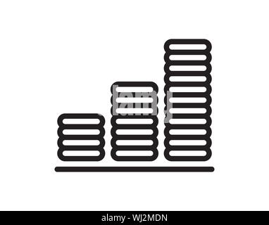 Chart icon vector. - Vector Stock Vector