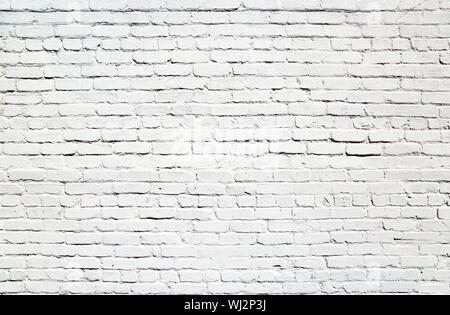 Wall of white bricks Stock Photo