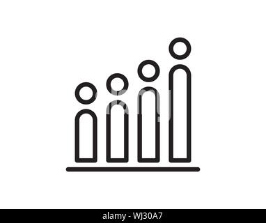 Chart icon vector. - Vector Stock Vector