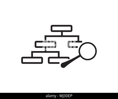 Data analysis icon Stock Vector