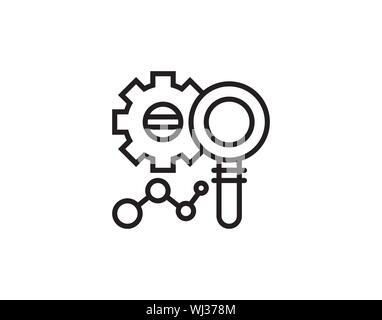 optimization symbol - Vector Stock Vector