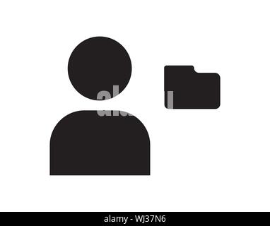 User document folder icon vector image Stock Vector