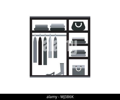 Almirah icon in glyph vector Stock Vector