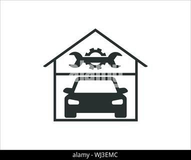 Car garage icon vector image Stock Vector