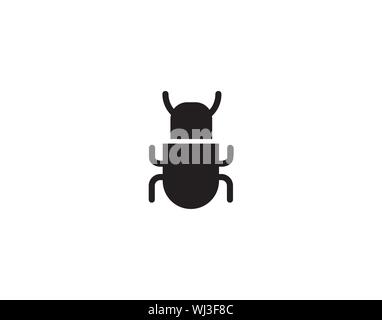 Software bug or program bug line art vector icon for apps and websites - Vector Stock Vector