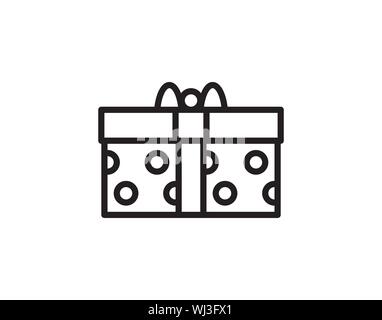 A gift box icon illustration Stock Vector