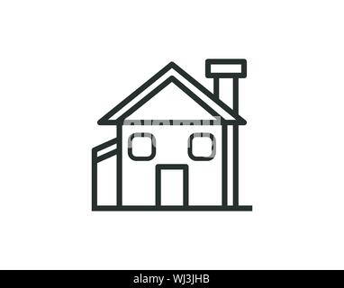 House line icon vector image Stock Vector