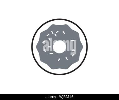Donut icon. Vector concept illustration for design. Stock Vector