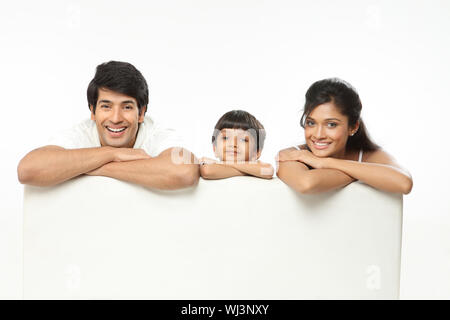 Portrait of a family smiling Stock Photo