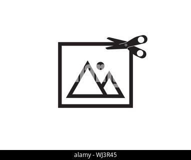 Image crop icon. - Vector Stock Vector