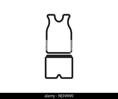 pajamas icon vector design line style - Vector Stock Vector