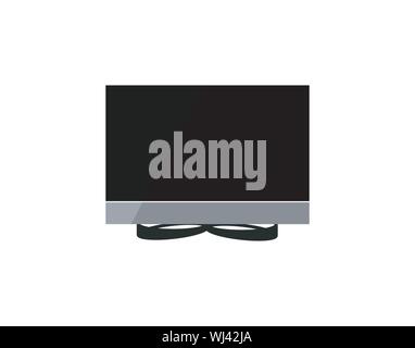 Computer monitor icon. Flat PC symbol. Vector illustration, EPS10. - Vector Stock Vector