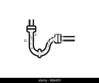 Drain cleaning and jetting vector icon -vector - Vector Stock Vector
