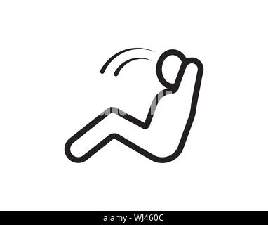 Sport exercise icon Stock Vector