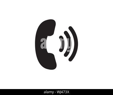 phone auricular with high volume icon vector - Vector Stock Vector