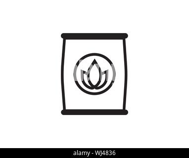 Vector - Isolated fertilizer icon symbol. Vector phosphorus element in trendy style. Stock Vector