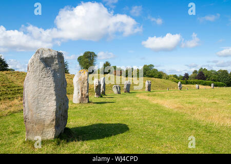 Avebury stone circle Avebury Wiltshire england uk gb Europe Stock Photo