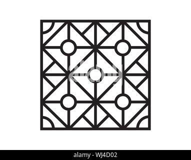 Iron window grills vector icon Stock Vector