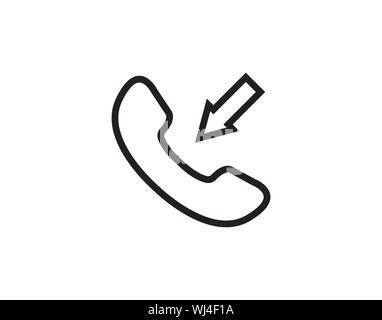 Incoming call icon vector image Stock Vector