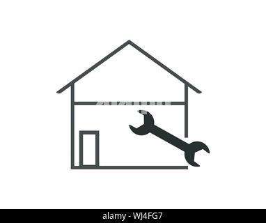 Home repair icon on white background vector image Stock Vector