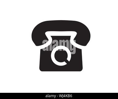 Phone vintage telephone call line supplies icon vector image Stock Vector
