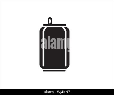 Soda Can Icon Beverage Drink Container Symbol Isolated Stock Vector