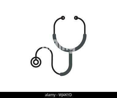 Medical Stethoscope Healthcare Tool Icon Vector Stock Vector