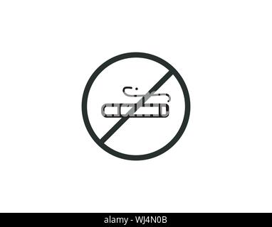 Dont smoke prohibition sign vector image Stock Vector
