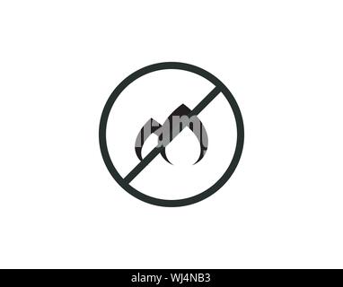 Dont fire prohibition sign vector image Stock Vector