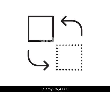 Ui resize icon Stock Vector Image & Art - Alamy