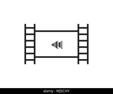 Vacuum cleaner icon for home cleaning equipment, minimalist black vector symbol Stock Vector