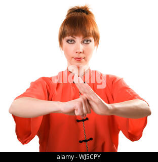 Young Kung Fu Chinese Model Looks Sexy And Tuff Stock Photo - Alamy