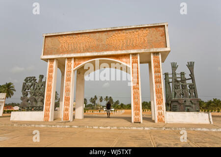 OUIDAH , SLAVE PORT IN THE TRIANGULAR TRADE Stock Photo