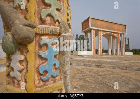 OUIDAH , SLAVE PORT IN THE TRIANGULAR TRADE Stock Photo